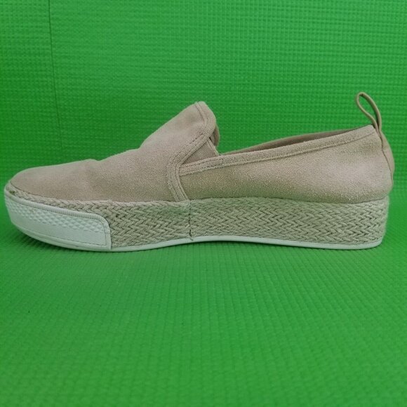 ✅Dolce Vita Travis Blush Suede Espadrille Platform Slip-On Shoes Women's Size 8 - Picture 9 of 15